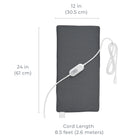 Pure Enrichment PureRelief Express Vinyl Heating Pad-3 heat settings: Easily switch between low, medium, and high heat with the slider button controller.