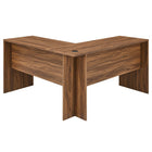 Modway Venture 55" L-Shaped Wood Office Desk - Walnut-Weight Capacity: 330 lbs.