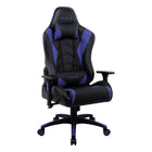 Emerge Vartan Bonded Leather Gaming Chair - Blue-Bonded leather back and seat
