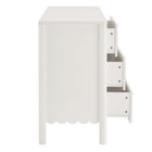 Modway Emmeline Scalloped 6-Drawer Dresser - White-7