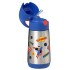 b.box Insulated Drink Bottle - 350 ml - Superman-Keeps liquids cold for up to 8 hours or warm for up to 6 hours