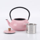 Minimal - Théière en fonte émaillée Minimal - Classic Rose - 0,6 L-Parfait pour infuser la préparation et faire bouillir de l'eau avec