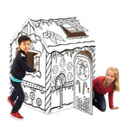 Bankers Box - Maison de théâtre en pain d'épice-Assemblage facile en 2 pièces : Playhouse se plie et se démonte facilement pour le rangement. Suivez les instructions simples pour créer votre maisonnette