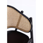 Manhattan Comfort Versailles 23.62" Industry Chic Accent Armchair - Black and Natural Cane-10