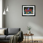 Dog Waggin 2 by Jenny Foster - Framed Print - 40" x 32"-Ready to hang - arrives fully assembled
