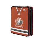 Hilroy Hockey Canada Classic Zipper Binder - 13-3/4" H x 12-1/8" W - Red-Expanding file with 6 pockets