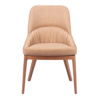 Zuo Ayr Dining Chair - Tan - Set of 2-Comfy and durable polyester fabric