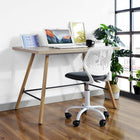 Homy Casa Teen Task Chair - Grey/White-Weight Capacity: 250 lb.