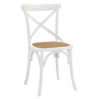 Modway - Gear Fauteuil d’appoint de salle à manger Ensemble de 2 - Blanc-6