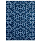 Modway Frame Transitional Moroccan Trellis Area Rug - 8 ft W x 10 ft L - Moroccan Blue amd Light Blue-Transitional Moroccan Trellis Area Rug