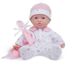 JC Toys La Baby Soft 11" Baby Doll - Pink with Blanket - Caucasian-Lifelike details