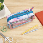 ZIPIT - Étui à crayons Half & Half, trousse scolaire à 2 compartiments pour filles, motif marbre-Entretien facile: Fabriquée en polyester de haute qualité, elle est simple à entretenir. Un nettoyage rapide des taches avec un peu de savon doux et d’eau suffit pour enlever les marques du quotidien, et un séchage à l’air, trousse ouverte, la garde fraîche et prête à l’usage