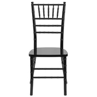Flash Furniture HERCULES Series Black Wood Chiavari Chair-Chiavari Seating