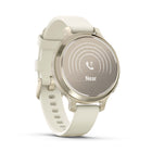 Garmin - Lily 2 Active Lunar Gold avec bracelet en silicone osseux-9