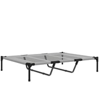 PawHut XL Sized Elevated Dog Bed Cot - 48" L x 36" W - Light Grey-Dog bed for indoor and outdoor use 