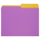 Merangue - Chemises à fiches - Format lettre - Éclat arc-en-ciel - Paquet de 3-Convient aux documents et papiers de format lettre standard