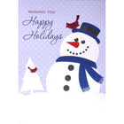 Mill Brook Studio Christmas Greeting Cards/Envelopes - 5-3/8" x 7-3/4" - Happy Holidays: Snowman and Cardinal - 18 Pack-Card shop quality greeting cards