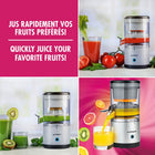 As Seen on TV Hurricane Juicer Cordless Rechargeable Juicer - Silver/Black-The 45W fruit juicer's battery is designed to withstand up to 500 full charge and discharge cycles and extract up to 220ml of juice in one juicing cycle