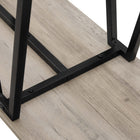 Manhattan Comfort Celine 47.24" Modern Console Table - Rustic Grey-Legs Made of Carbon Steel with Black Finish for Fashion and Durability