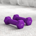Soozier 20 lb Hex Dumbbells Set with Dumbbell Rack-Plastic coating safeguards floors against scratches