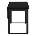 Monarch Specialties 7682 48" Computer Desk - Black/Adj.Height/ Black Metal-8