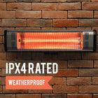 Heat Storm Tradesman 1,500 Watt Electric Outdoor Heater-Dimensions: 24" W x 8" D x 6" H