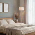 Decent Living Beech Wood Floor Lamp-Power rating: 110V, up to 9Watt with LED bulbs only
