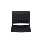 Manhattan Comfort - Maintenon fauteuil d’appoint style industriel chic en similicuir noir 25,79"-9