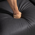 HOMCOM Loveseat Recliner Sofa with Footrest - Dark Grey-Colour: Dark Grey      