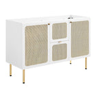 Modway Chaucer 48" Double Sink Bathroom Vanity - White-Ceramic Double Basin