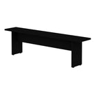 Manhattan Comfort - Ensemble de salle à manger moderne Nomad 172,5 cm - Noir - Ensemble de 3-Assemblage à domicile requis Tout le matériel inclus