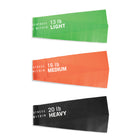 Everlast Stretch Bands - Assorted Colours - Set of 3-Improves strength, range of motion and flexibility