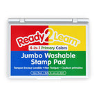 Ready 2 Learn Jumbo Washable Stamp Pad - 4-in-1 Primary Colors - 2 Pack-Raised ink pad design: The raised pad means there are no hard edges around the ink. Children can press down without hitting an edge, which provides more area for stamping!