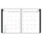 Blueline - Agenda Scolaire Mensuel - 11 po H x 8 1/2 po l - Noir - Anglais-Un mois par double page, un espace non ligné par jour