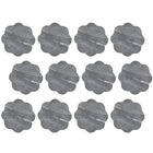 Maxwell & Williams Coaster Collective Scallop Charcoal Grey Marble Coaster - 12 Pack-Made of Heat Resistant Ceramic