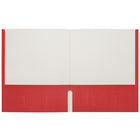 Staples 2 Pocket Portfolio - Red - 25 Pack-25 pack 