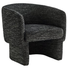Modway - Muse Tissu Boucle Chaise d’accent en tonneau - Charbon de bois-Rembourrage en mousse dense