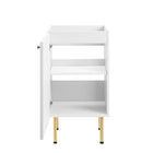 Modway Chaucer 18" Bathroom Vanity Cabinet - White-Assembly Required