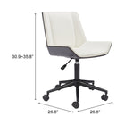 Zuo Maker Office Chair - White-8