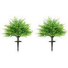HOMCOM 23.6" Artificial UV-Resistant Boston Ferns - Green-Enjoy lush greenery all year with UV-resistant design for outdoor use 