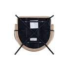 Manhattan Comfort - Lot de 4 chaises de salle à manger modernes Gracie 61,5 cm en similicuir, coloris beige et noir-Garantie limitée du fabricant de 30 jours