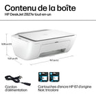 HP - Imprimante tout-en-un DeskJet 2827e avec 3 mois d'Instant Ink gratuits-Conception écologique : Fabriqué avec au moins 60 % de plastique recyclé ; 
HP protège et restaure les forêts pour chaque page imprimée et propose le recyclage gratuit des cartouches via le programme HP Planet Partners.
