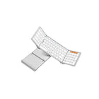 ProtoArc Foldable Bluetooth Keyboard - White / Silver-Wireless Connectivity: Enjoy seamless connectivity with your devices via Bluetooth, providing a tangle-free and efficient typing experience wherever you are