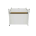 Manhattan Comfort Coney Mid-Century Modern Dresser and Nightstand Set - White-10