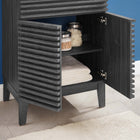 Modway Render 24" Bathroom Vanity Cabinet - Charcoal-Walnut Grain Vanity