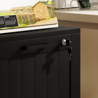 HOMCOM 2-Drawer Letter/A4 Filing Cabinet with Lock - Black-Anti-tip kit enhances safety by preventing tipping
