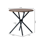 FurnitureR Table Console - Marron-Construction en bois d'ingénierie