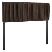 Modway Eloise Stain-Resistant Performance Velvet Full Headboard - Chocolate Brown-Full Size Headboard