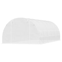 Outsunny Large Walk in Tunnel Greenhouse - Premium Steel Frame - 26' x 10' x 6.6'- Portable greenhouse is composed of solid high-quality PE mesh fabric
 
