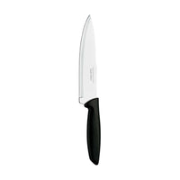 Tramontina - Plenus Couteau de chef de 7 po - Lame en acier inoxydable et manche en polypropylène noir-Il possède toute la polyvalence de la star de la cuisine.